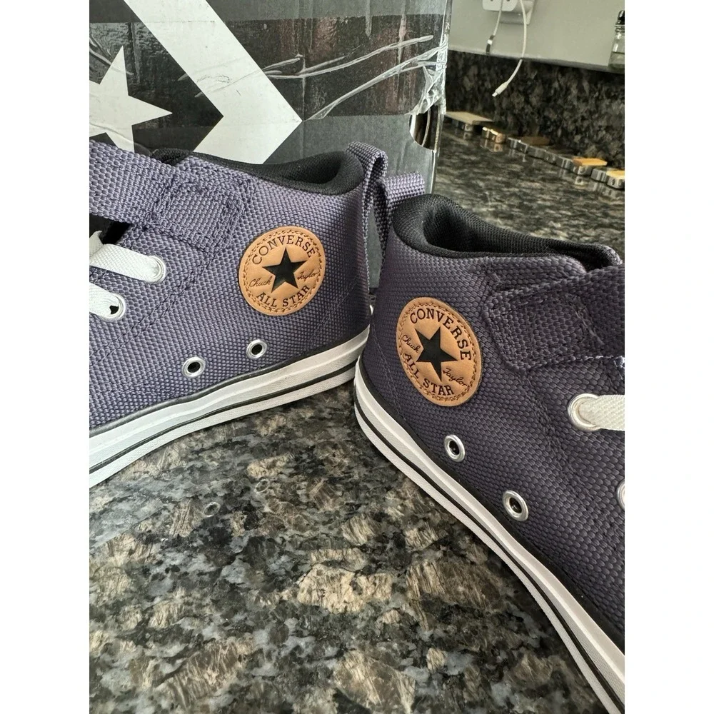 NEW Converse Chuck Taylor All Star Malden Street Mid DARK MOTH GRAY Sz 2 Shoes